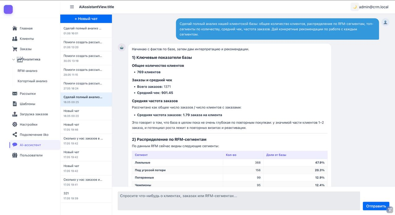 AI-ассистент Tellem с анализом клиентской базы